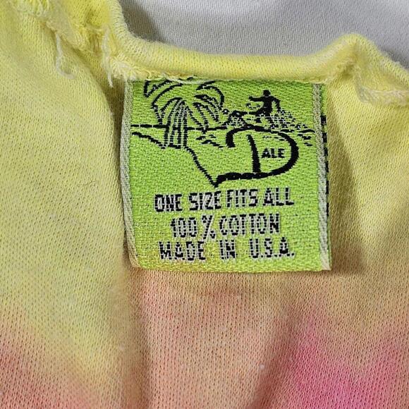 Vintage Tie Dye Sun Dress Fringed Beach Coverup - Picture 7 of 7